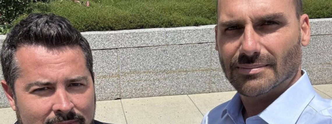 Paulo Figueiredo e Eduardo Bolsonaro