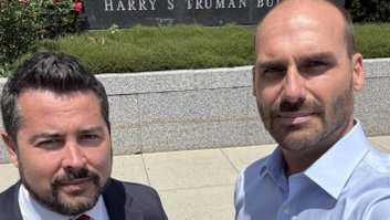 Paulo Figueiredo e Eduardo Bolsonaro