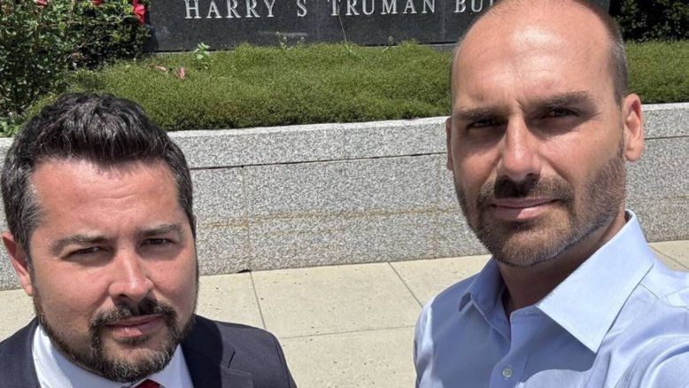 Paulo Figueiredo e Eduardo Bolsonaro
