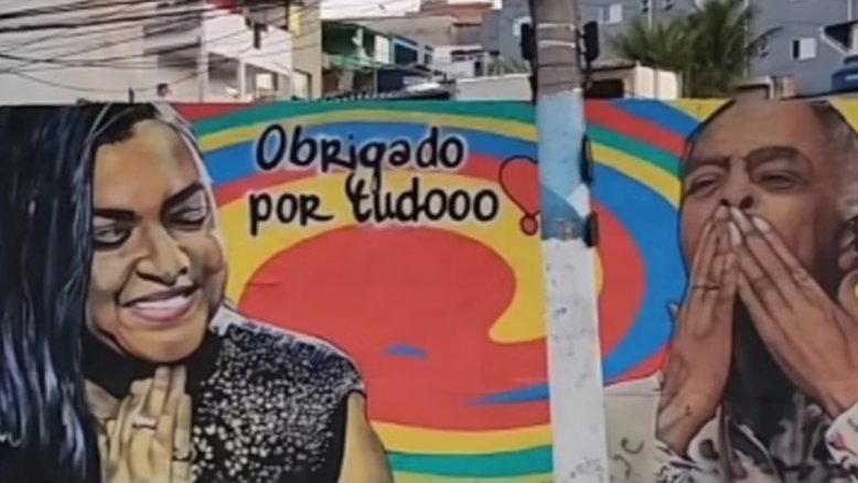 Preta Gil é homenageada com mural na Zona Sul de São Paulo