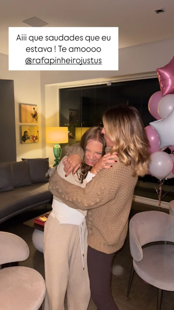 Ticiane Pinheiro surpreende Rafaella Justus com festa surpresa: 'Te amo' 4 Ticiane Pinheiro surpreende Rafaella Justus com festa surpresa: 'Te amo'