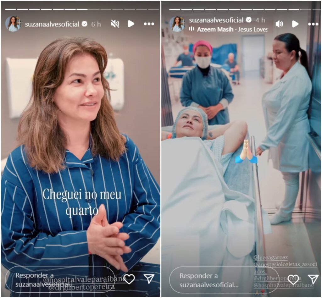 Após relatar tensão em meio à separação, Suzana Alves é submetida a cirurgia 2 Após relatar tensão em meio à separação, Suzana Alves é submetida a cirurgia