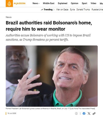 New York Times e outros veículos internacionais repercutem operação contra Bolsonaro