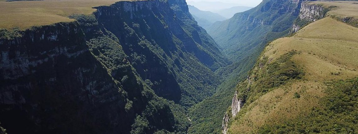 Cânion Fortaleza, localizado no Parque Nacional da Serra Geral