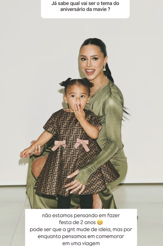 Neymar Jr. e Bruna Biancardi não querem fazer festa para Mavie; saiba o motivo 2 Neymar Jr. e Bruna Biancardi não querem fazer festa para Mavie; saiba o motivo