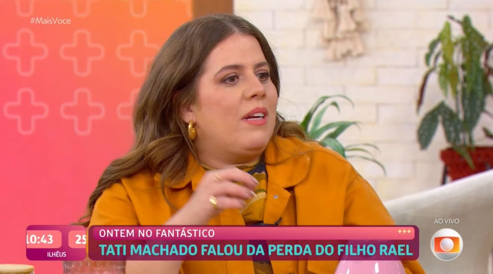 Tati Machado retorna ao 'Mais Você' após perda do bebê e emociona Ana Maria Braga 4 Tati Machado retorna ao 'Mais Você' após perda do bebê e emociona Ana Maria Braga