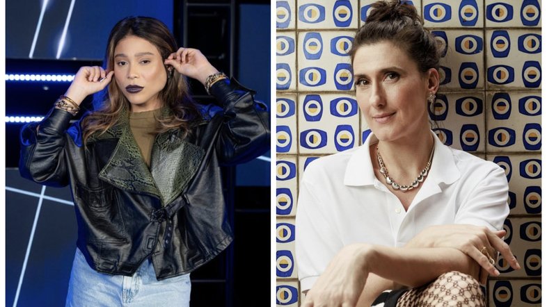 Montagem com fotos da apresentadora Blogueirinha e a chef Paola Carosella