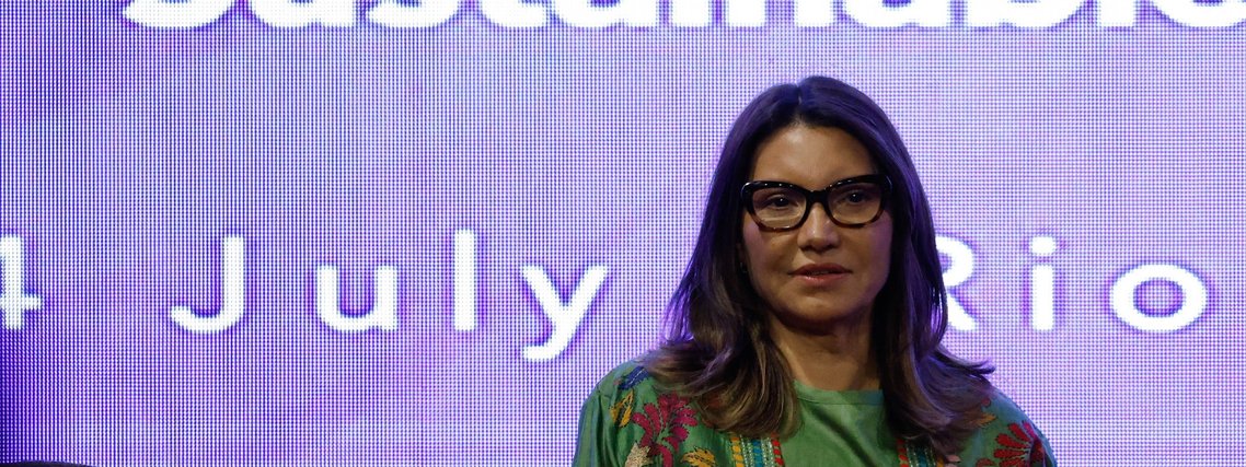 Rio de Janeiro (RJ) 24/07/2024 - A primeira-dama do Brasil, Janja Lula da Silva, participa do painel Políticas Públicas de Combate à Fome e à Pobreza: Empoderando Mulheres e Meninas para o Desenvolvimento Sustentáve, evento paralelo à Reunião Ministerial de Desenvolvimento do G20. Foto: Fernando Frazão/Agência Brasil