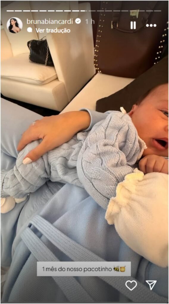 Bruna Biancardi celebra 1º mês de vida de Mel, sua segunda filha com Neymar 2 Bruna Biancardi celebra 1º mês de vida de Mel, sua segunda filha com Neymar
