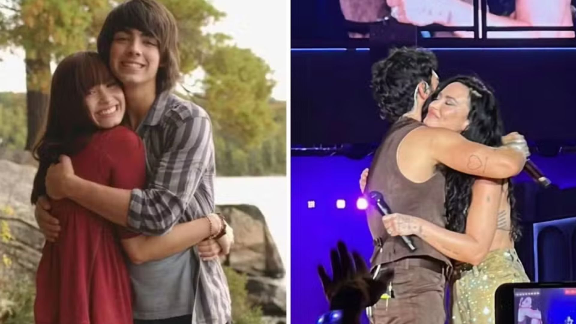Ex-namorados, Demi Lovato e Joe Jonas se reencontram para apresentação de 'Camp Rock'