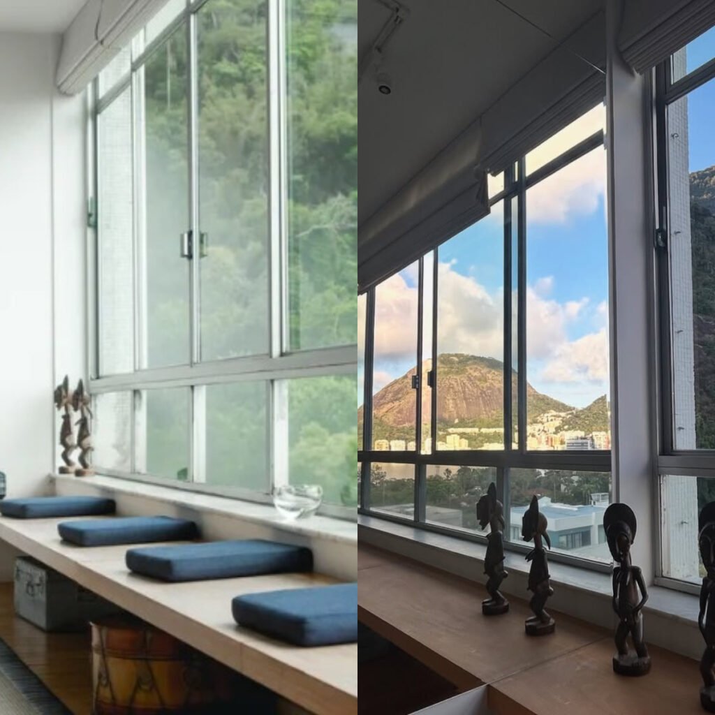 Luiz Fernando Guimarães amplia apartamento e mostra vista para o Cristo Redentor