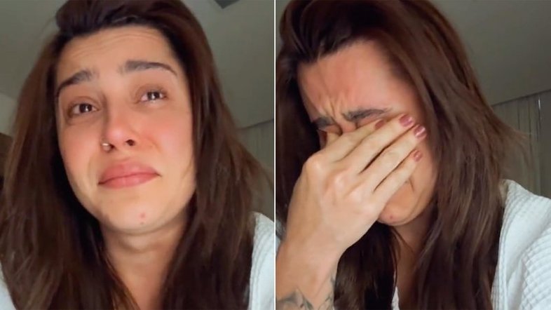 Lauana Prado chora ao falar sobre pouso de emergência: 'Susto muito grande'