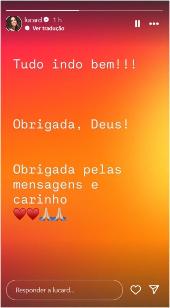 Esposa de Faustão atualiza estado de saúde do apresentador: 'Indo bem’