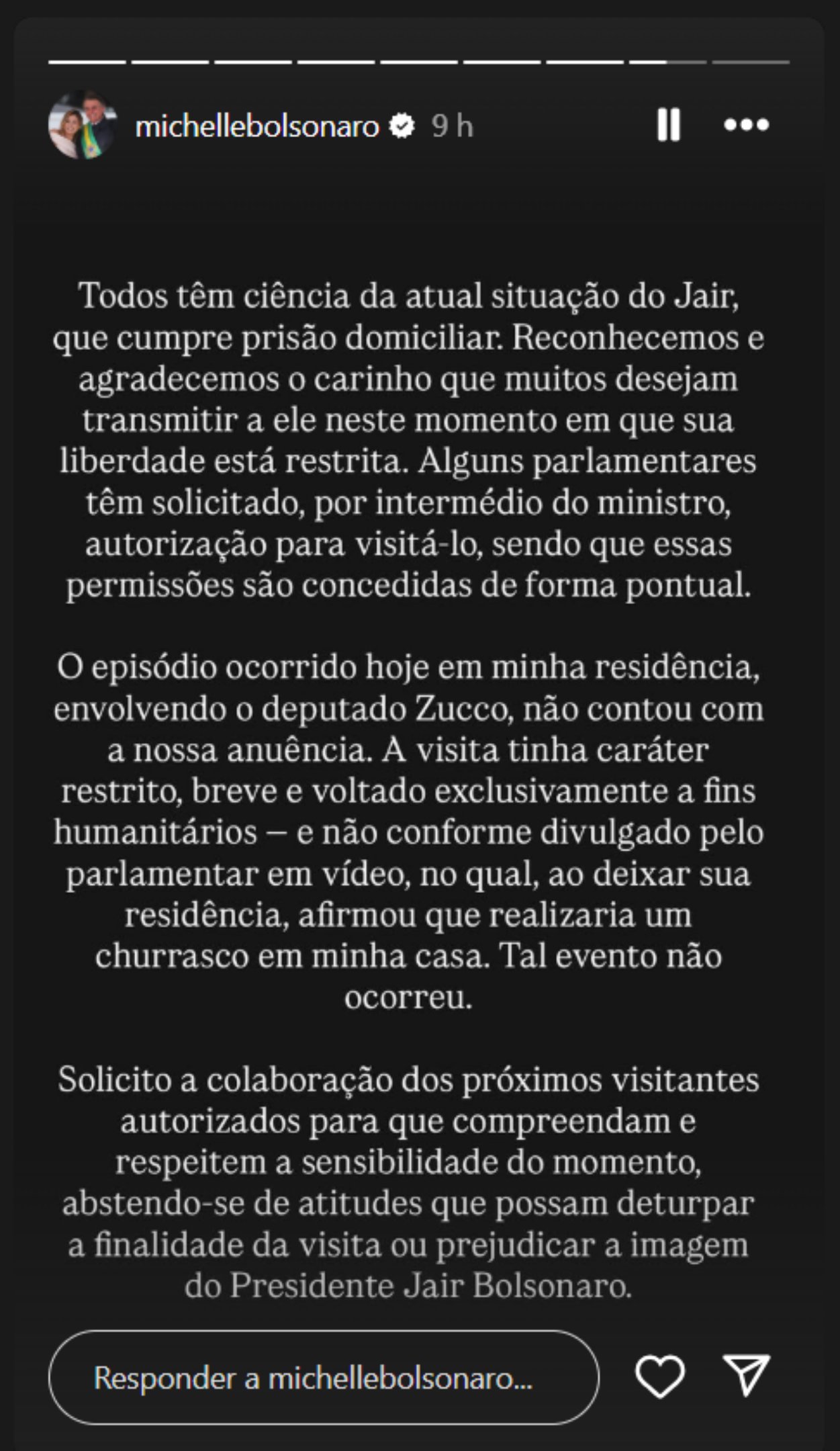 Michelle desmente aliado que disse que faria churrasco na casa de Bolsonaro 2 Michelle Bolsonaro