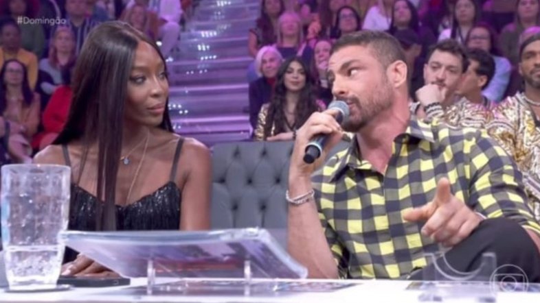 Naomi Campbell e Cauã Reymond