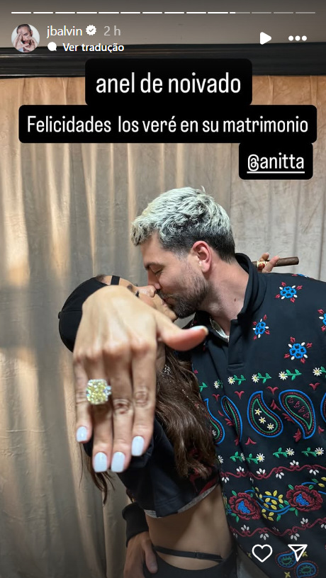 J Balvin entrega possível noivado de Anitta nas redes sociais 2 J Balvin entrega possível noivado de Anitta nas redes sociais