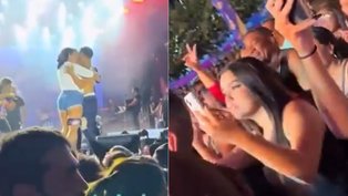 Homem trai a namorada no palco do show de Nattanzinho