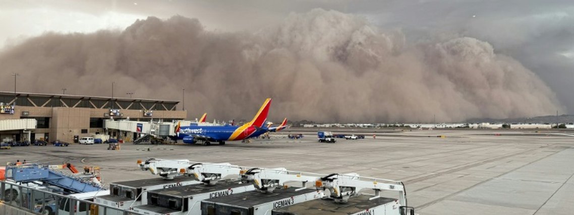 Céu de ficção científica: 'haboob' mergulha Phoenix na escuridão