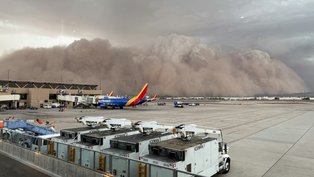 Céu de ficção científica: 'haboob' mergulha Phoenix na escuridão