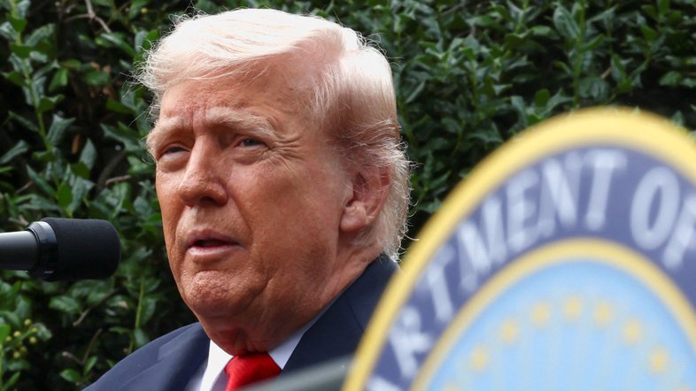 Donald Trump no Pentágono 11/9/2025 REUTERS/Evelyn Hockstein