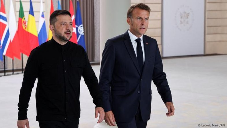 Macron: 26 países apoiam força de segurança para a Ucrânia