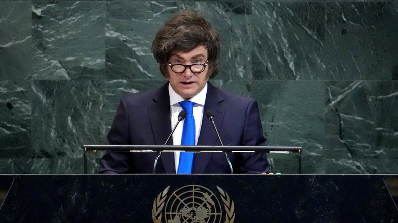 Milei discursa na ONU