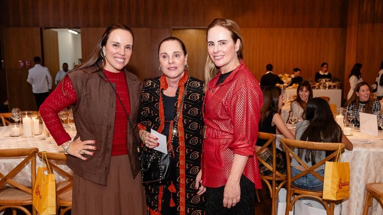 As empresárias Vera Helena Pires, Roberta Pires e Fernanda Pires, organizadoras do evento