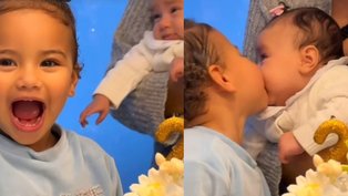 Bruna Biancardi mostra mesversário da filha caçula com Neymar