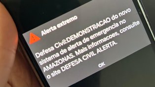 Alerta da Defesa Civil no Amazonas