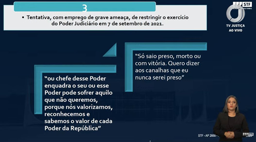 Veja slides de Moraes que mostram Bolsonaro como líder do plano golpista 10 Veja slides de Moraes que mostram Bolsonaro como líder do plano golpista