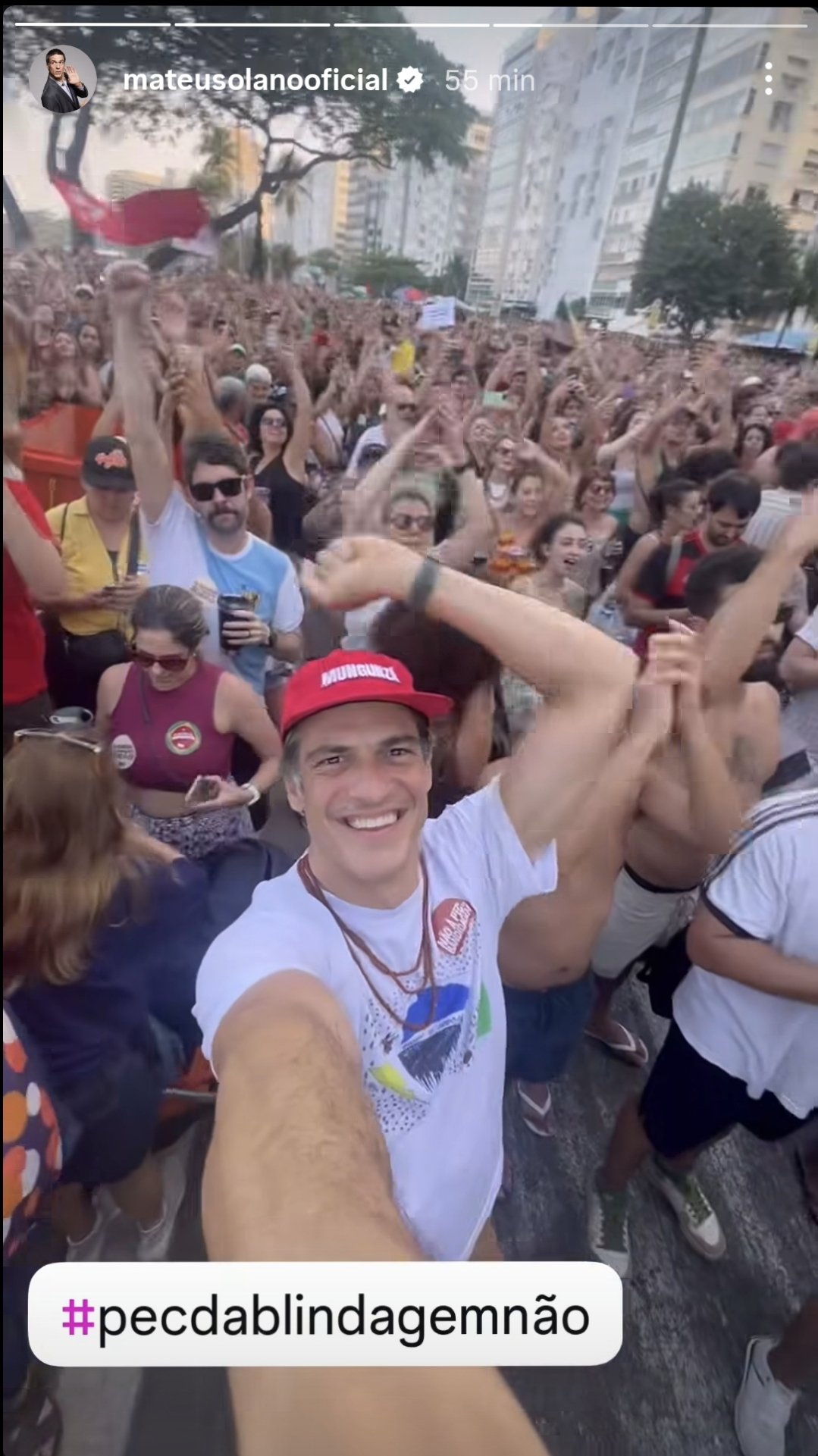 Veja celebridades que foram aos protestos contra as PECs da Blindagem e da Anistia