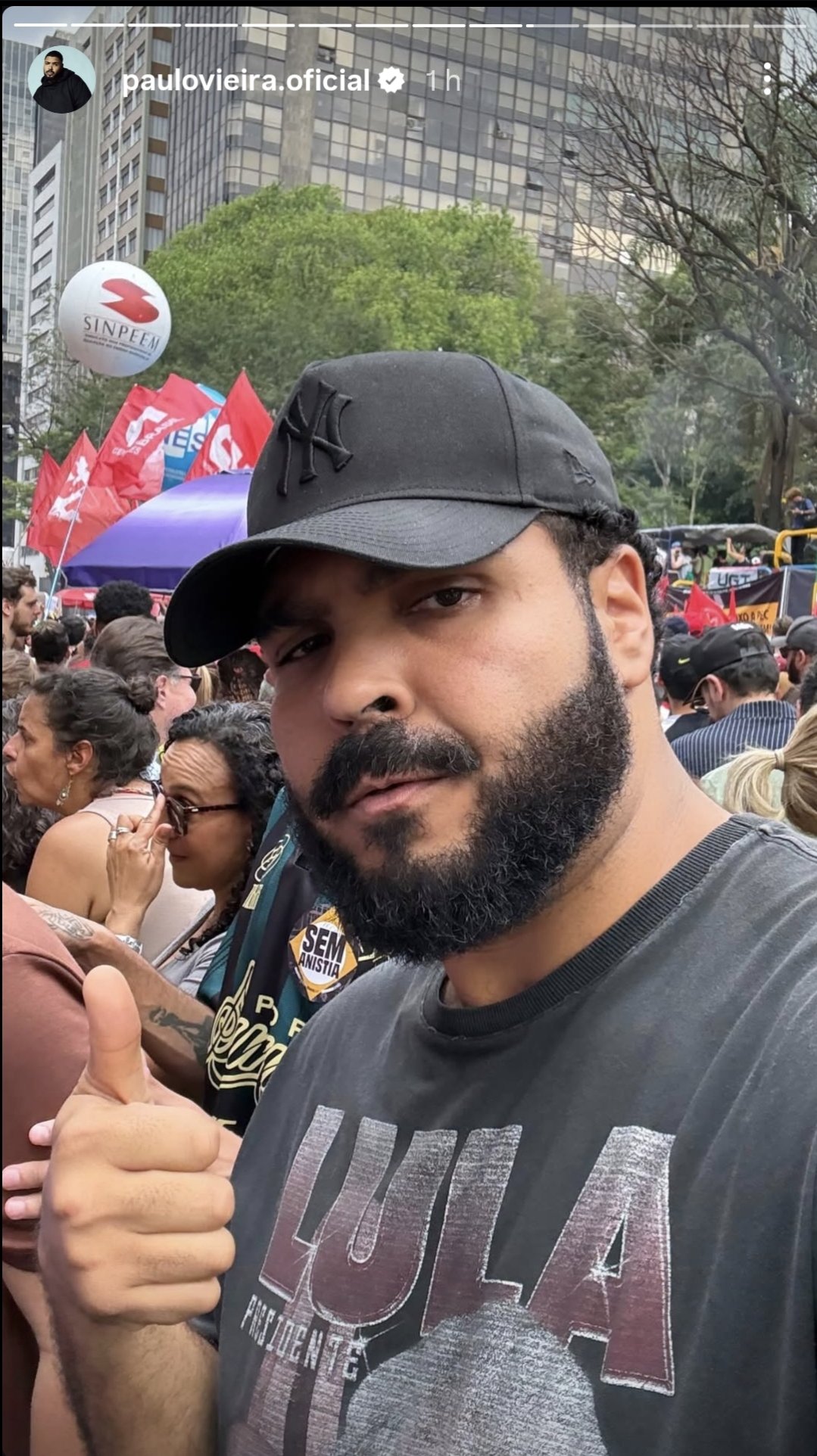 Veja celebridades que foram aos protestos contra as PECs da Blindagem e da Anistia