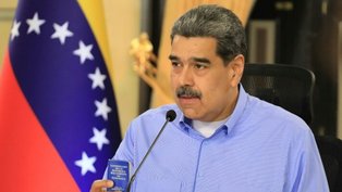 Foto divulgada pela assessoria de imprensa da presidência venezuelana em 23 de setembro de 2025 mostra o presidente Nicolás Maduro durante uma reunião com o Conselho de Estado da Nação no Palácio de Miraflores, em Caracas - Venezuelan Presidency/AFP