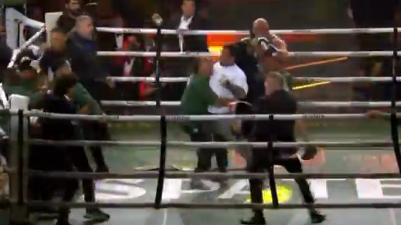 Vídeo: Luta entre Popó e Wanderlei Silva acaba em briga generalizada