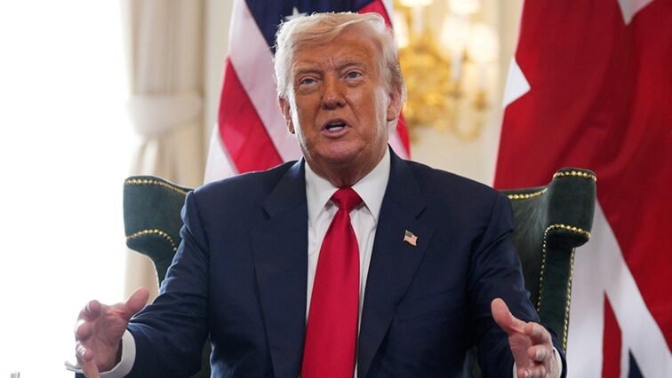 Presidente dos EUA, Donald Trump 28/07/2025 Christopher Furlong/Pool via REUTERS