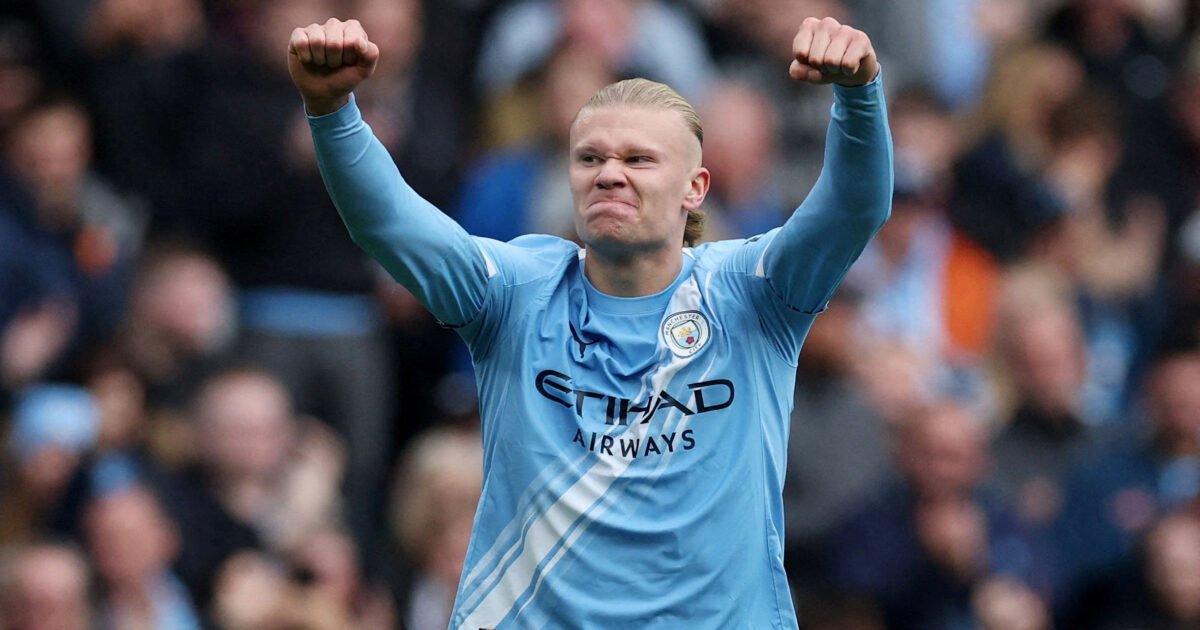 Haaland marca pelo 10º jogo seguido e Manchester City derrota o Everton