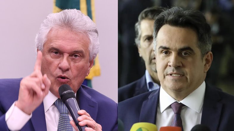 Ronaldo Caiado (União Brasil-GO) e Ciro Nogueira (PP-PI): governador e senador trocaram farpas públicas