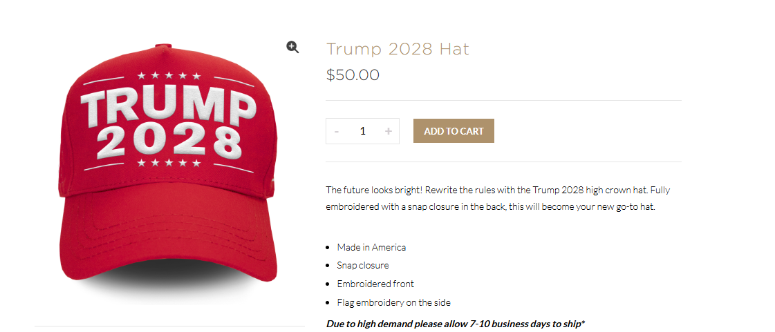 Por que Trump não pode ser candidato em 2028