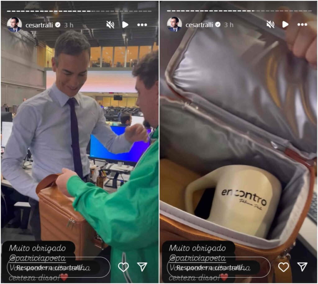 César Tralli ganha surpresa dos colegas na despedida do ‘Jornal Hoje’: ‘Gratidão’ 3 César Tralli ganha surpresa dos colegas na despedida do ‘Jornal Hoje’: ‘Gratidão’