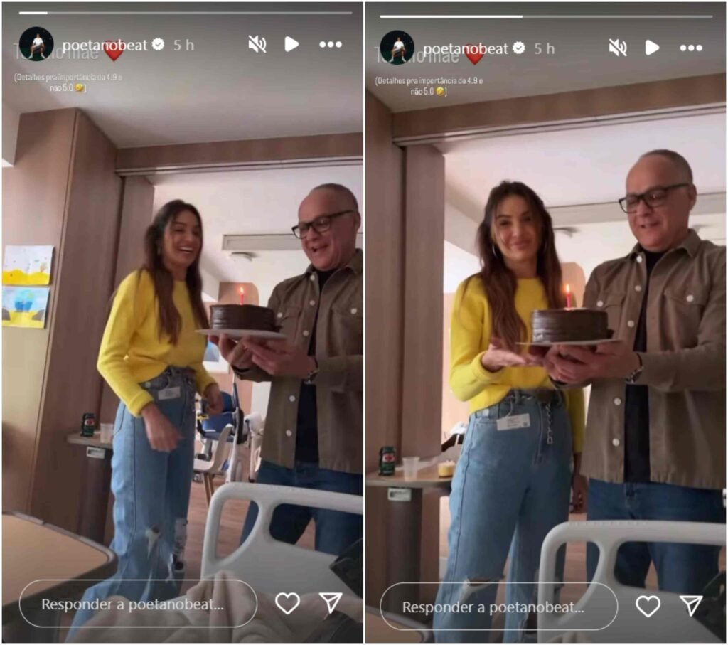 Patrícia Poeta celebra seu aniversário ao lado do filho, internado no hospital 3 Patrícia Poeta celebra seu aniversário ao lado do filho, internado no hospital