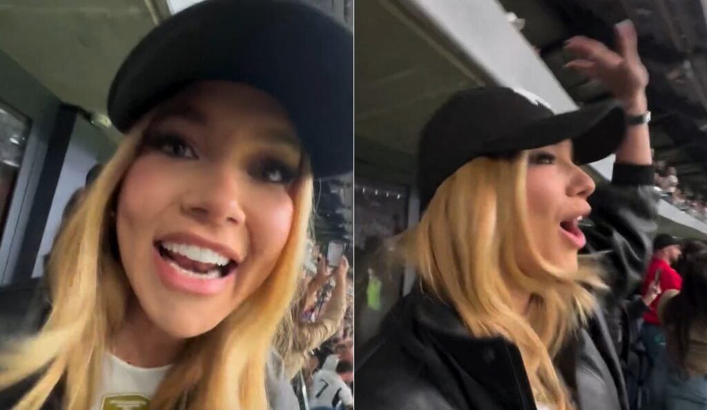 Virginia Fonseca vê jogo de Vini Jr. na Espanha e alimenta rumores sobre affair 3 Virginia Fonseca no Santiago Bernabéu