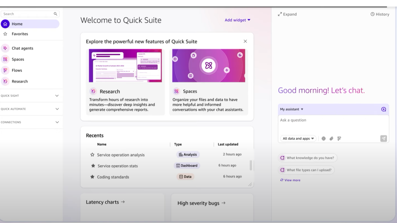 AWS lança o Amazon Quick Suite para integrar recursos de IA 2 AWS lança o Amazon Quick Suite para integrar recursos de IA