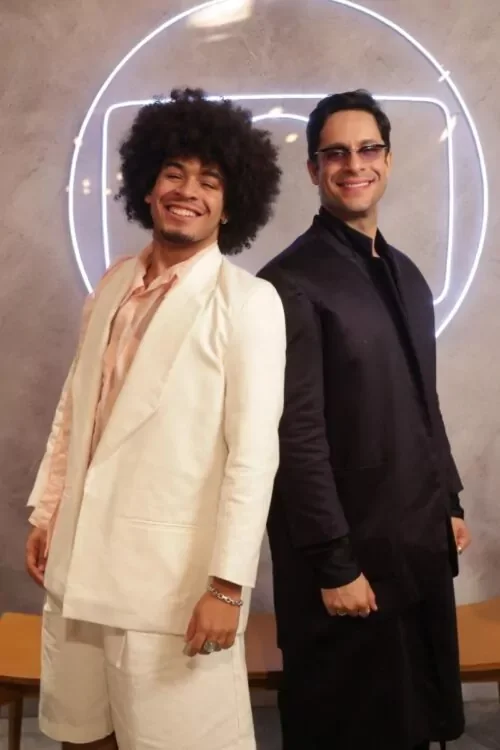 Famosos gravam vinheta de fim de ano na Globo com familiares; confira as fotos
