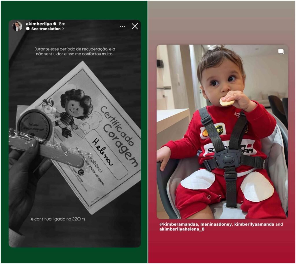 Filha de Neymar passou por cirurgia após quase perder dedo; Kimberly dá detalhes 4 Filha de Neymar passou por cirurgia após quase perder dedo; Kimberly dá detalhes