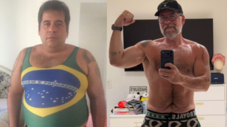 Leandro Hassum publicou vídeo com antes e depois de cirurgia bariátrica