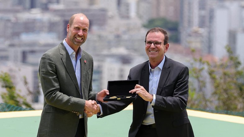 Príncipe William e Eduardo Paes