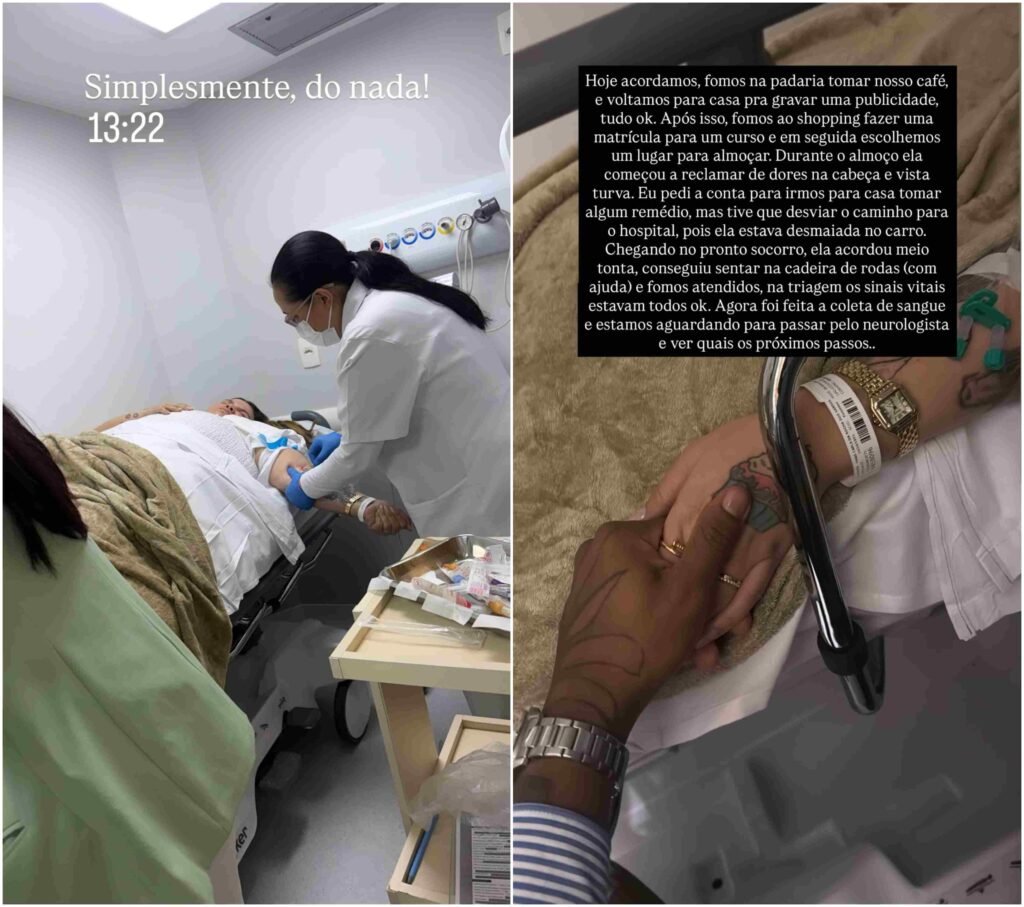 Thais Carla é levada às pressas ao hospital após desmaio: ‘Do nada!’