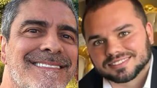 Junno Andrade e o filho, Vinicius, que também é enteado de Xuxa