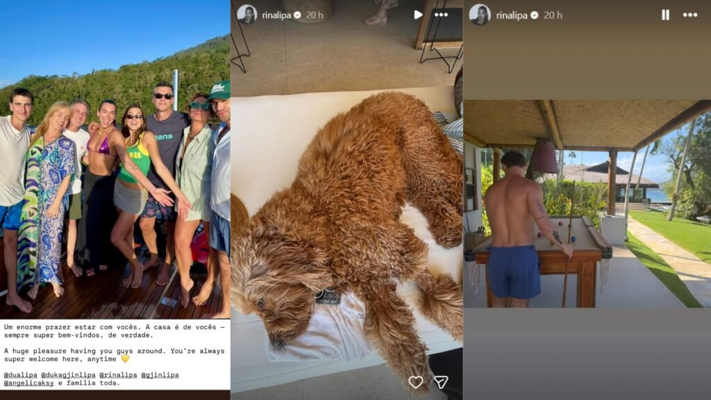 Stories de Luciano Huck e Rina Lipa