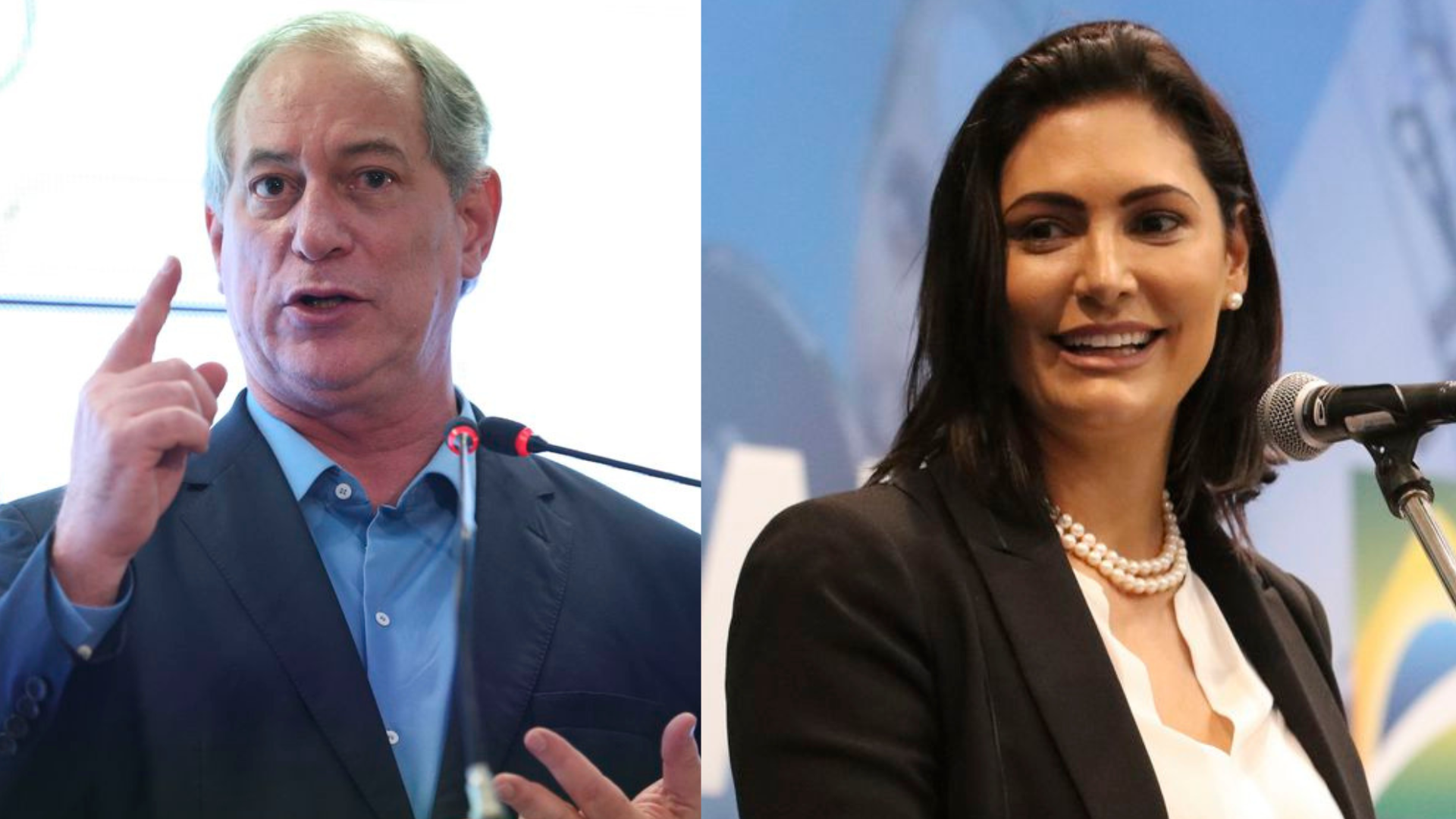Ciro Gomes (PSDB) foi alvo de críticas de Michelle Bolsonaro (PL)